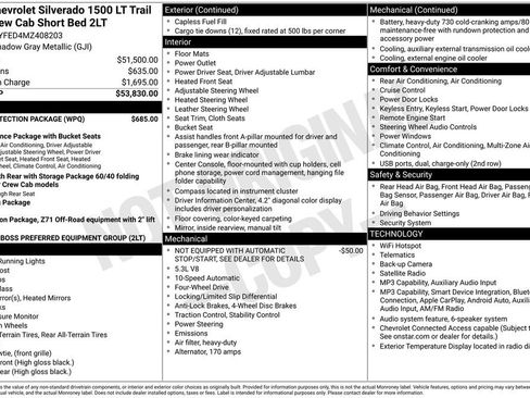 Used 2021 Chevrolet Silverado 1500 LT Trail Boss w/ Bed Protection Package AWD/4WD image 37