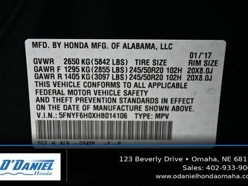 Used 2017 Honda Pilot Elite image 52