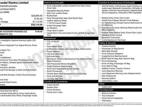Used 2023 Hyundai Elantra Limited w/ Preferred Accessory Package FWD image 6