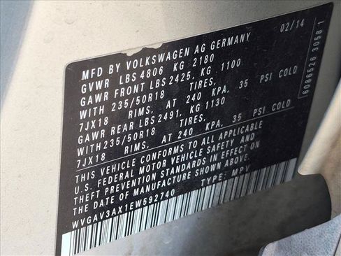 Used 2014 Volkswagen Tiguan SE FWD image 18