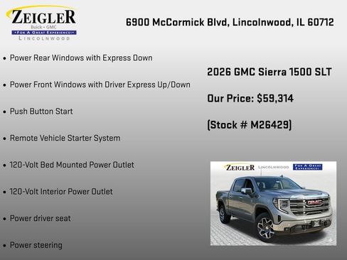 New 2026 GMC Sierra 1500 SLT w/ SLT Convenience Package AWD/4WD image 30