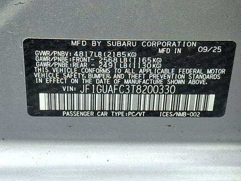 Certified 2026 Subaru Impreza 2.0i Sport AWD/4WD image 27