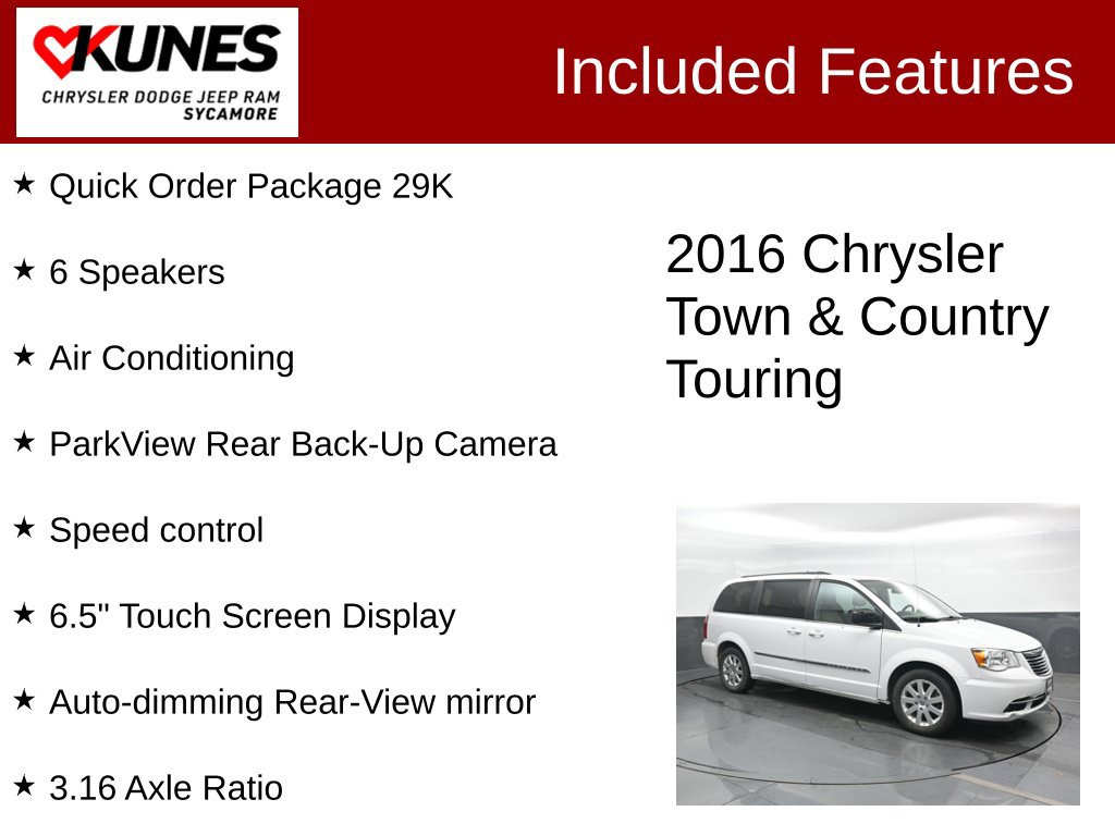 Used 2016 Chrysler Town & Country Touring FWD image 3