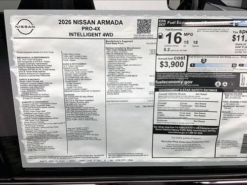 New 2026 Nissan Armada PRO-4X AWD/4WD image 40