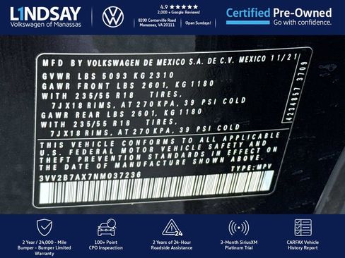 Used 2022 Volkswagen Tiguan SE image 26