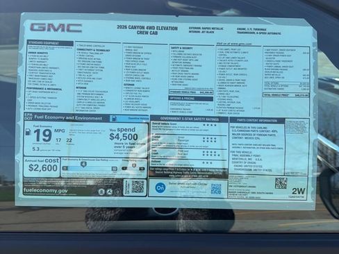New 2026 GMC Canyon Elevation w/ Convenience Package AWD/4WD image 23