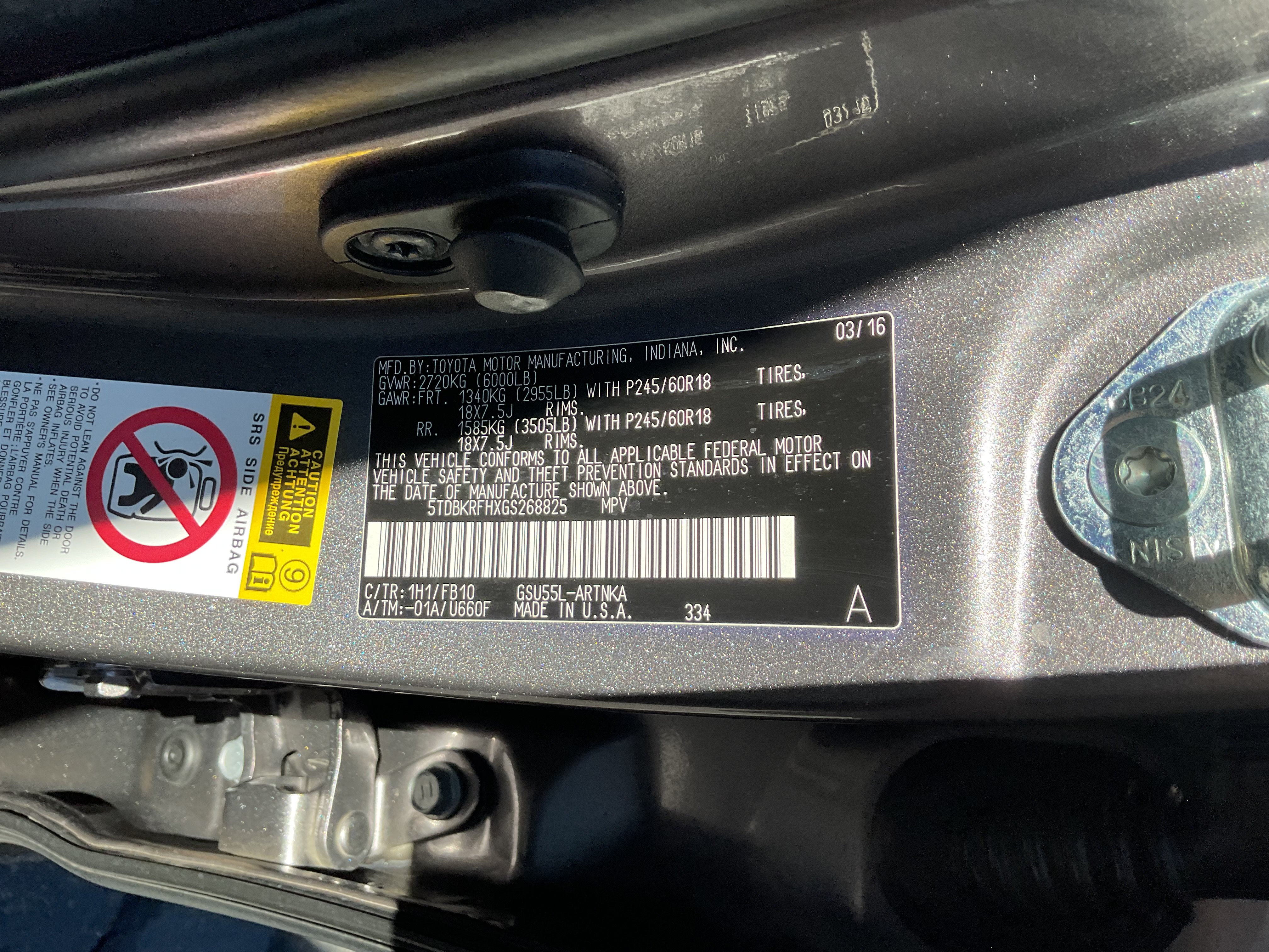Used 2016 Toyota Highlander LE AWD/4WD image 9