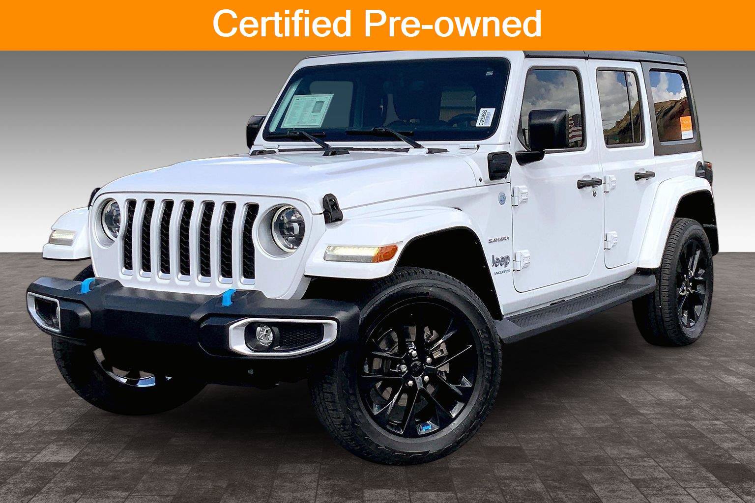 Certified 2023 Jeep Wrangler Unlimited Sahara w/ Cold Weather Group AWD/4WD image 1