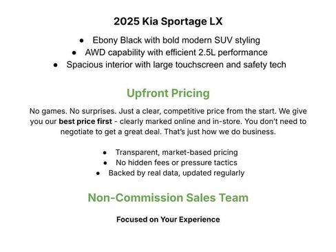 Used 2025 Kia Sportage LX AWD/4WD image 2