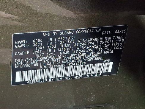 Certified 2025 Subaru Ascent Premium AWD/4WD image 27