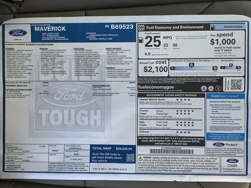 New 2025 Ford Maverick Lariat w/ 4K Tow Package image 18