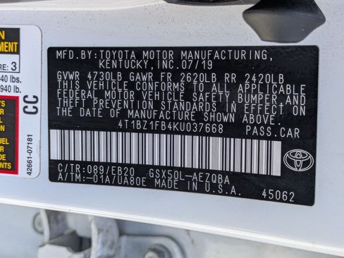 Used 2019 Toyota Avalon XSE w/ Carpet Mat Package FWD image 32