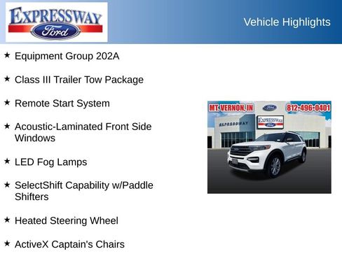 Used 2021 Ford Explorer XLT w/ Equipment Group 202A AWD/4WD image 2