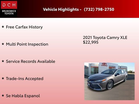 Used 2021 Toyota Camry XLE image 4