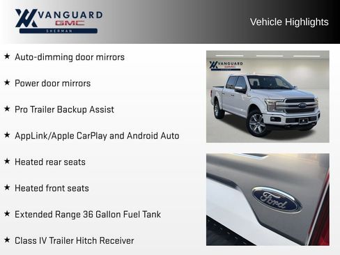 Used 2019 Ford F150 Platinum w/ Equipment Group 701A Luxury image 16