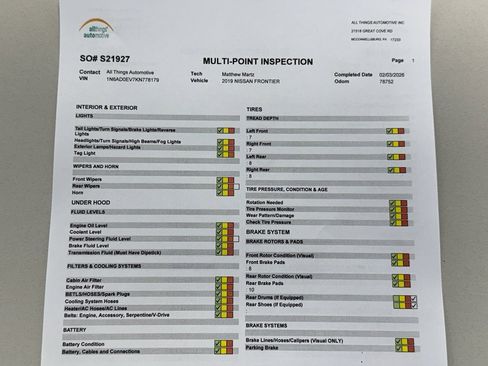 Used 2019 Nissan Frontier SV image 28