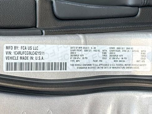 Used 2020 Jeep Grand Cherokee High Altitude AWD/4WD image 35