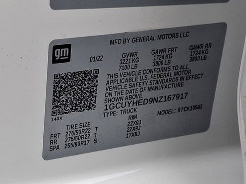 Used 2022 Chevrolet Silverado 1500 High Country w/ Technology Package image 28