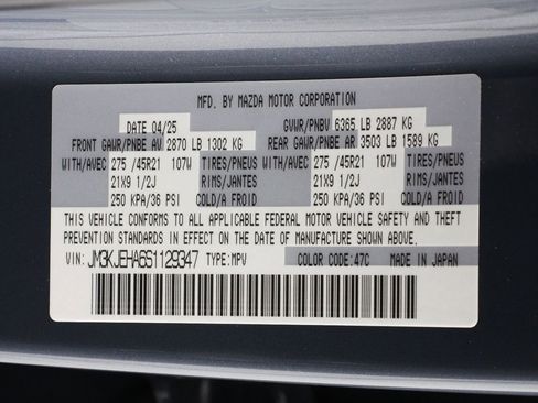 Used 2025 MAZDA CX-70 Plug-In Hybrid w/ Premium Plus AWD/4WD image 16