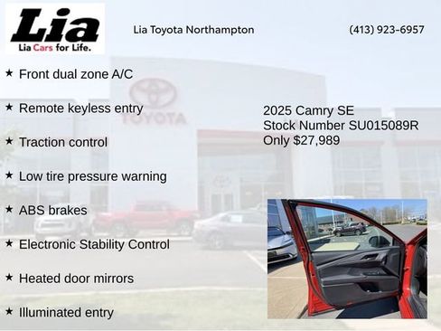 Used 2025 Toyota Camry SE FWD image 7