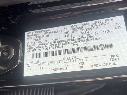 Used 2023 Ford F150 Lariat w/ Equipment Group 502A High image 36