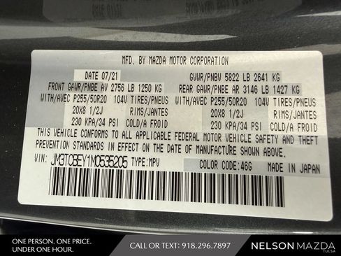 Used 2021 MAZDA CX-9 Signature AWD/4WD image 57
