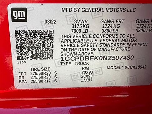 Used 2022 Chevrolet Silverado 1500 Custom w/ LPO, Dark Essentials Package image 24