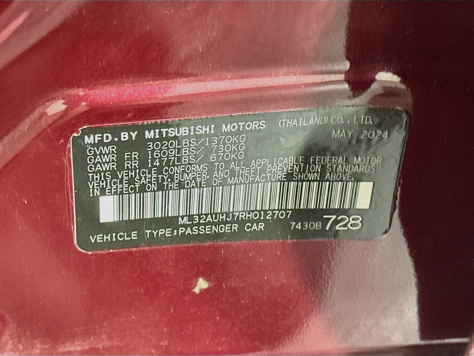 Used 2024 Mitsubishi Mirage ES FWD image 12