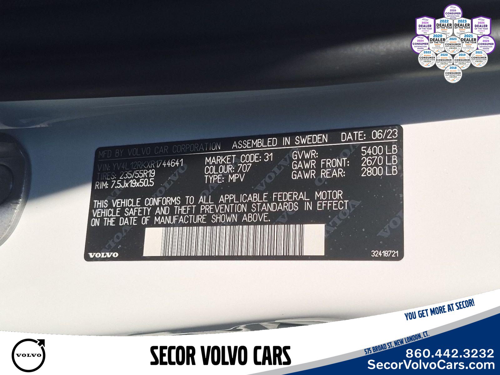 Certified 2024 Volvo XC60 B5 Core w/ Protection Package Premier AWD/4WD image 26