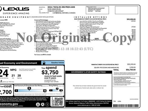 Used 2024 Lexus RX 350 Premium w/ Accessory Package (Z1) AWD/4WD image 3
