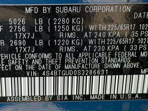 Used 2025 Subaru Outback Wilderness AWD/4WD image 19