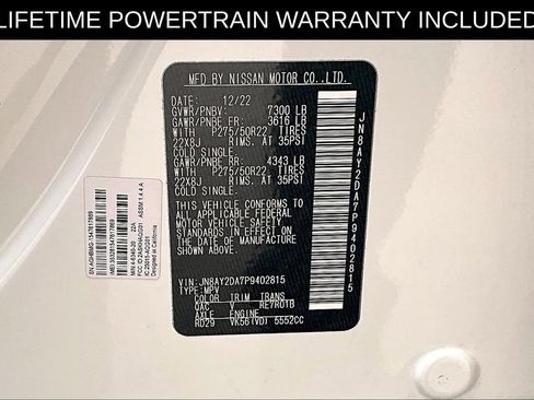 Used 2023 Nissan Armada Platinum w/ Captain's Chairs Package image 32