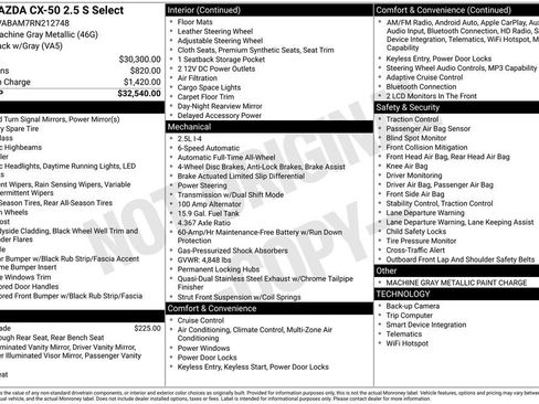 Used 2024 MAZDA CX-50 AWD 2.5 S w/ Select Package image 4