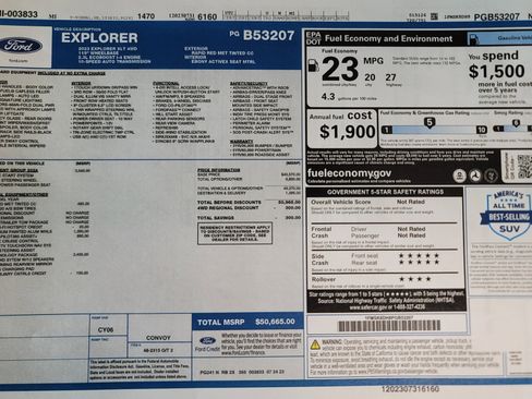 Used 2023 Ford Explorer XLT w/ Equipment Group 202A image 2