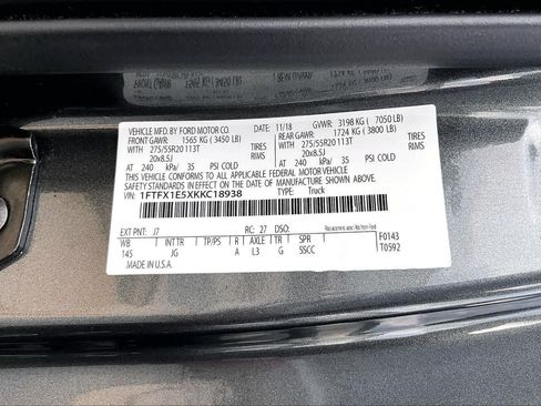Used 2019 Ford F150 XL w/ Equipment Group 101A Mid AWD/4WD image 37