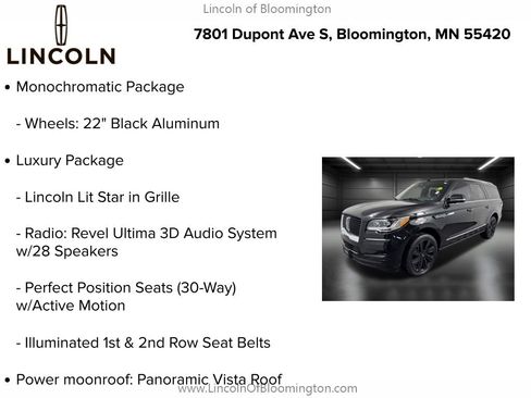 Used 2023 Lincoln Navigator L Reserve w/ Equipment Group 201A image 10