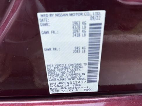 Certified 2023 Nissan Altima 2.5 SV FWD image 19