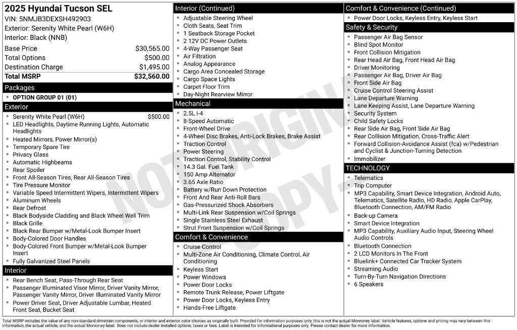 Used 2025 Hyundai Tucson SEL FWD image 6