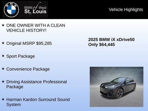 Used 2025 BMW iX xDrive50 AWD/4WD image 8