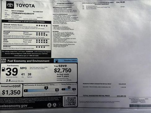 New 2025 Toyota RAV4 XLE image 24