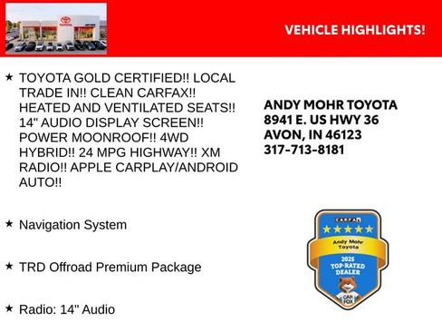 Certified 2025 Toyota 4Runner TRD Off-Road Premium image 2