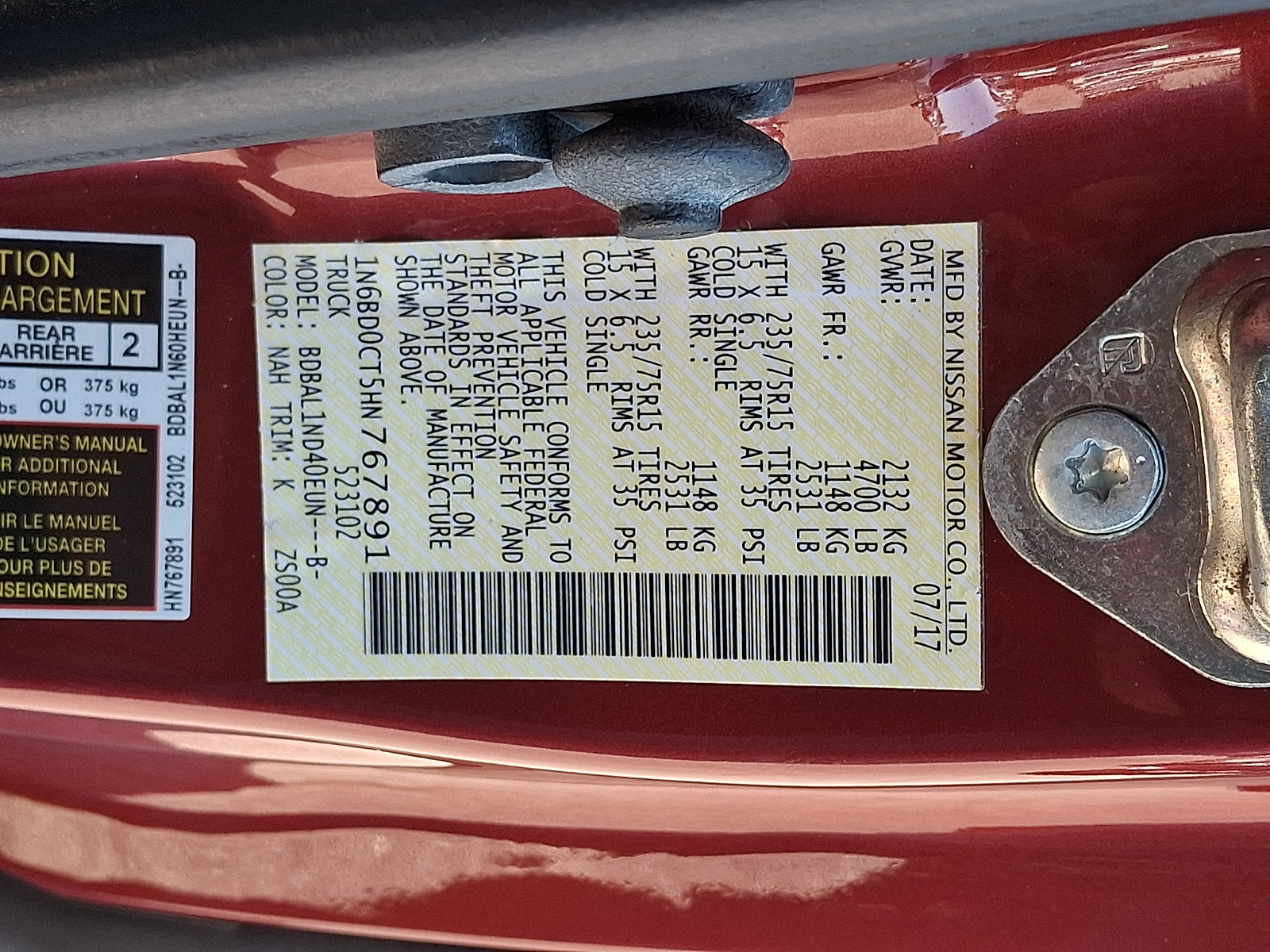 Used 2017 Nissan Frontier S RWD image 28