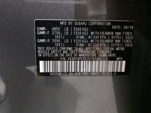 Used 2020 Subaru Outback Touring image 37