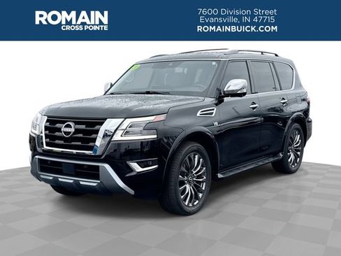 Used 2021 Nissan Armada Platinum w/ Captain's Chairs Package AWD/4WD image 1