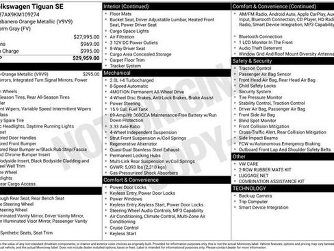 Used 2019 Volkswagen Tiguan SE image 30