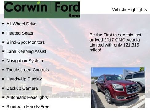 Used 2017 GMC Acadia Limited SLT AWD/4WD image 4