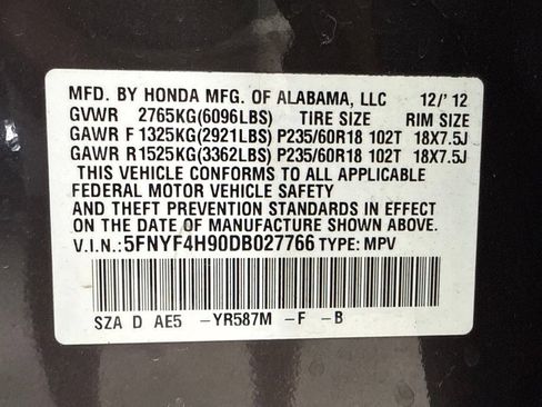 Used 2013 Honda Pilot Touring image 38