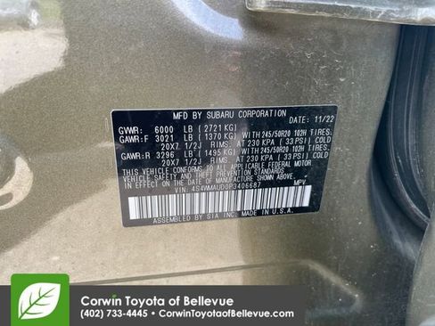 Used 2023 Subaru Ascent Limited w/ Technology Package AWD/4WD image 23