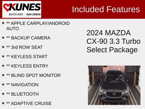 Used 2024 MAZDA CX-90 3.3 Turbo w/ Select Package image 2