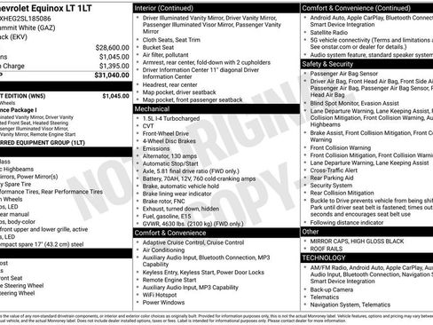 Used 2025 Chevrolet Equinox LT w/ Midnight Edition FWD image 4
